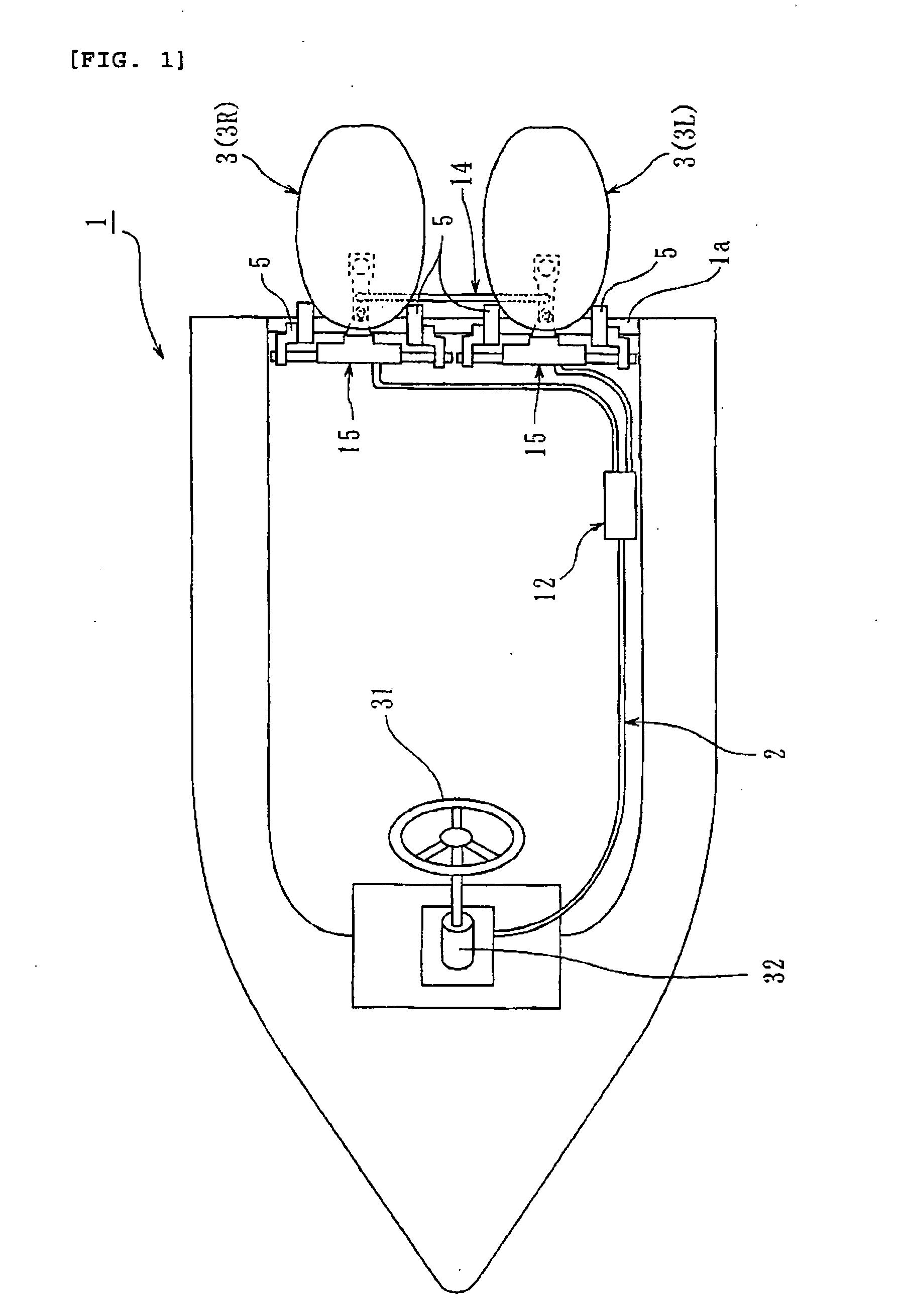 Electric type steering device for outboard motors