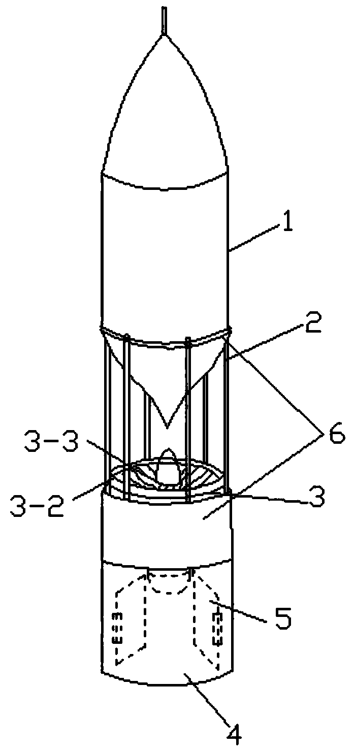 A non-pyrotechnic missile with diversion air intake structure