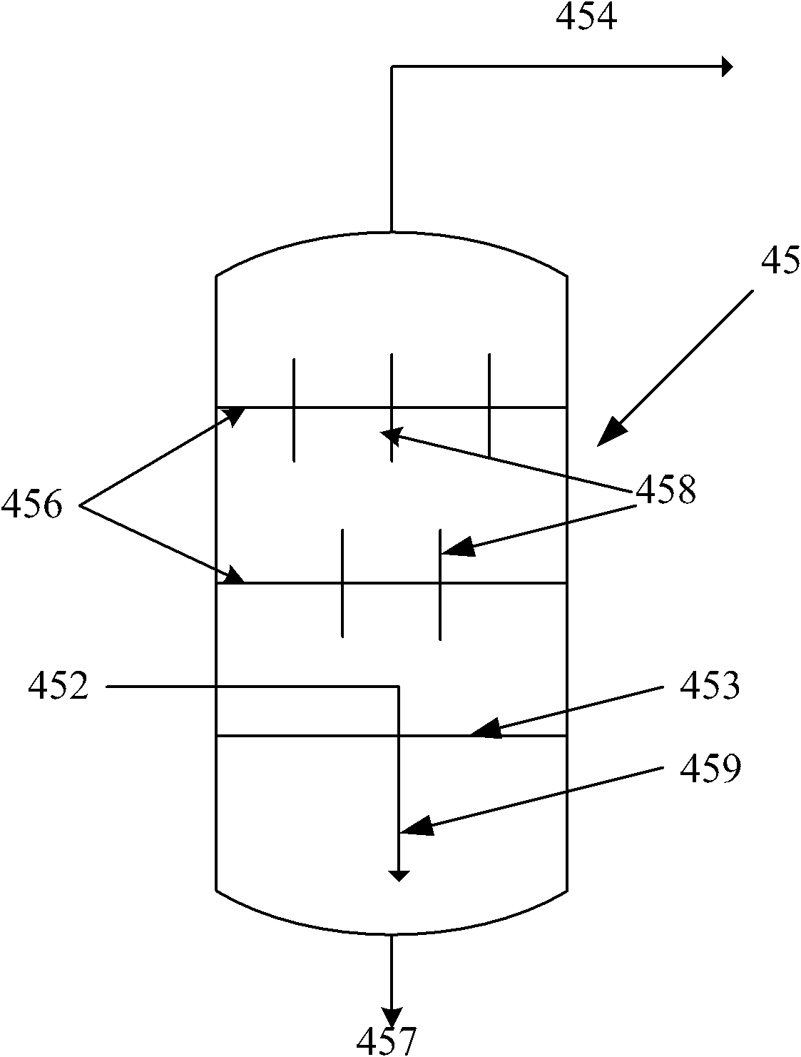 Gasification device for classified gasification of moving bed, method for gasifying coal and applications thereof