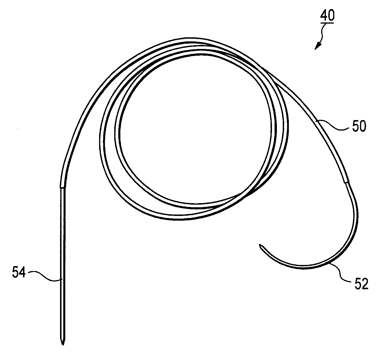 Method and suture needle construct for cruciate ligament repair