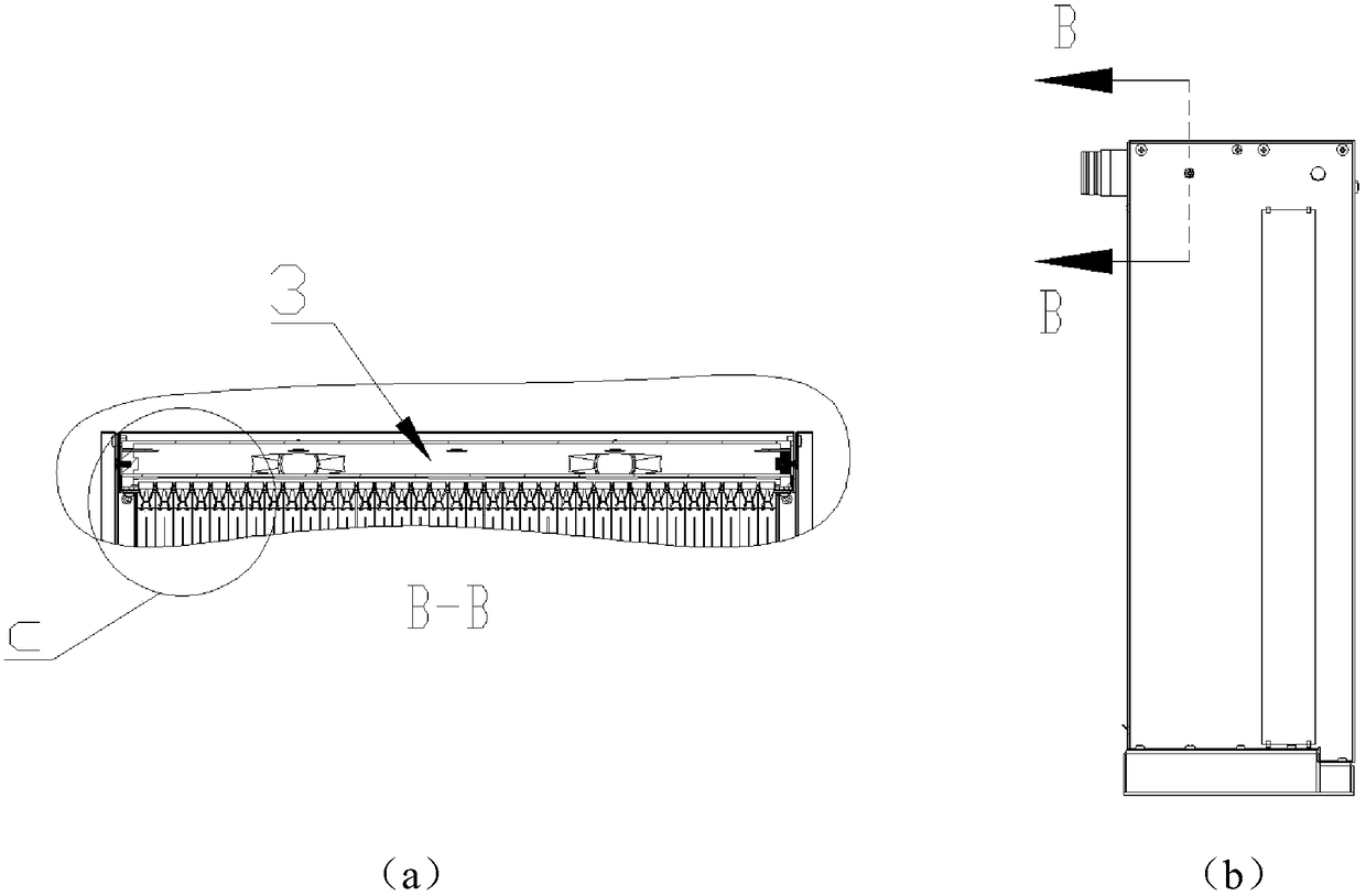Array type nozzle plane cleaning device and self-cleaning maintenance-free electrostatic purification system