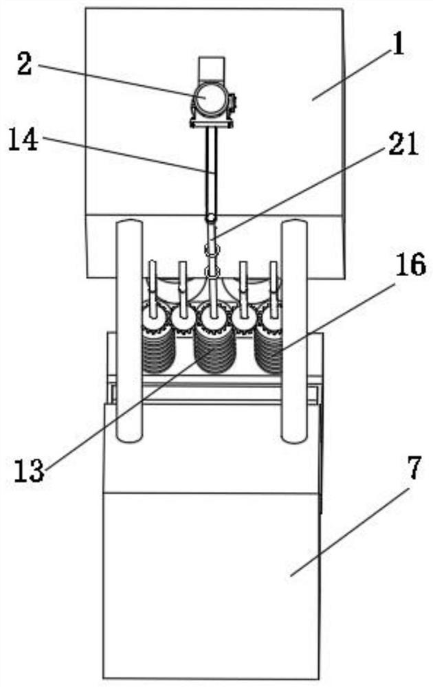 A molding device for producing peach gum beads