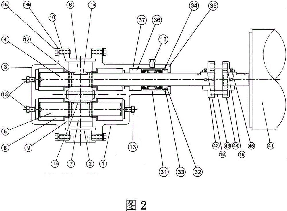 Novel large flow gear pump