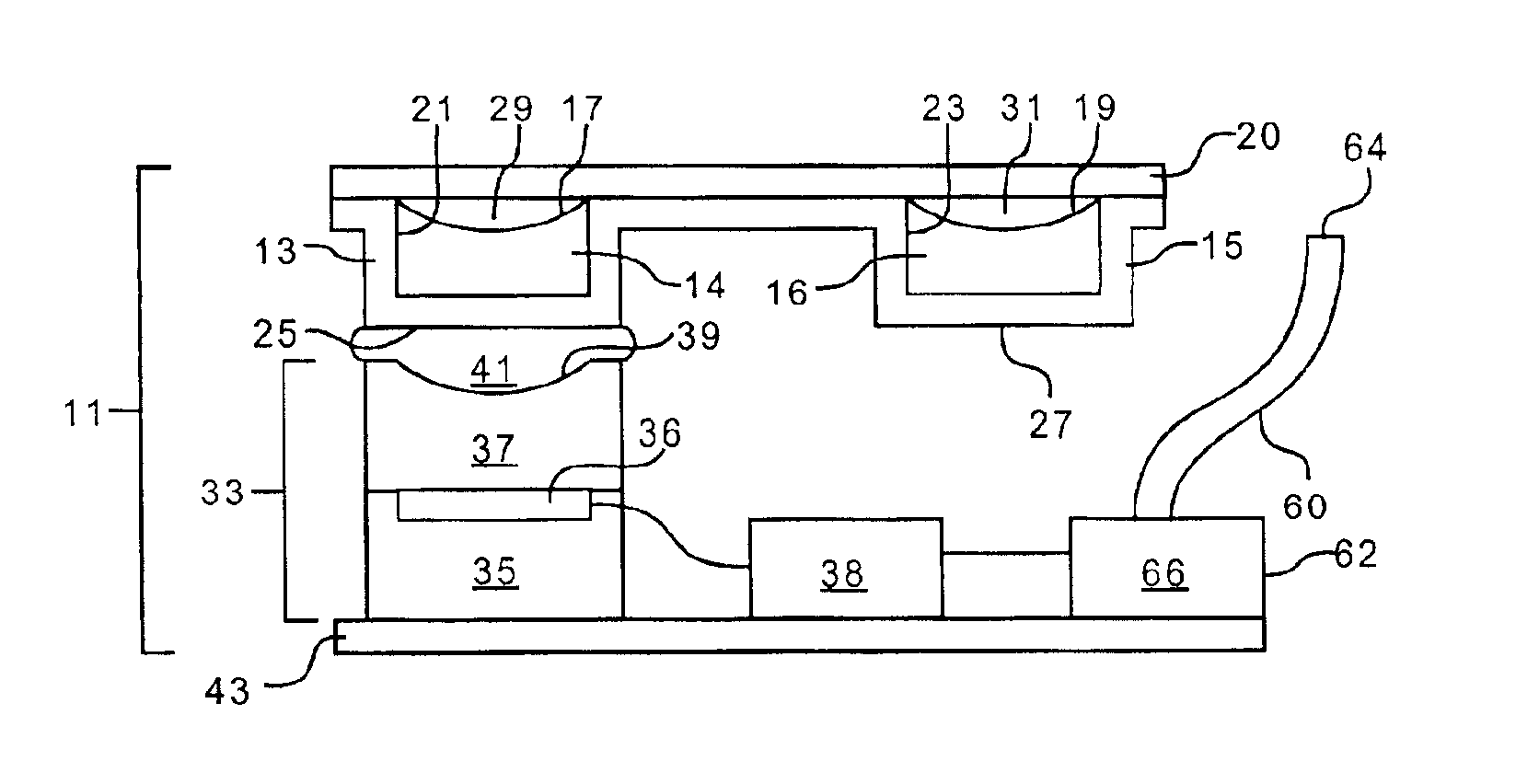 Acoustic control of the composition and/or volume of fluid in a reservoir