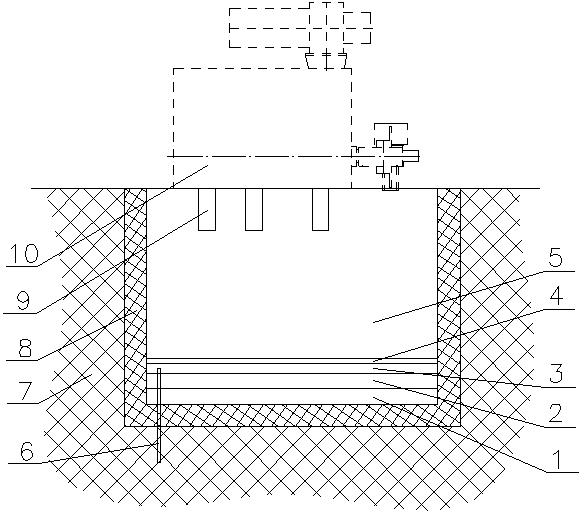 Vibration-proof structure of independent foundation and construction method thereof