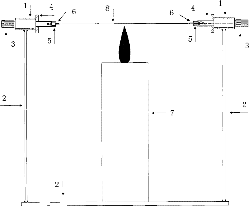 Device for making capillary pipe spray interface for co-using liquid chromatography and mass spectra