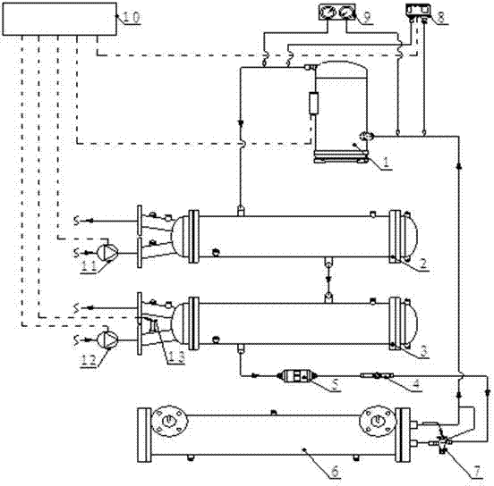 Water source heat pump device for making hot water within non-heating full-load time