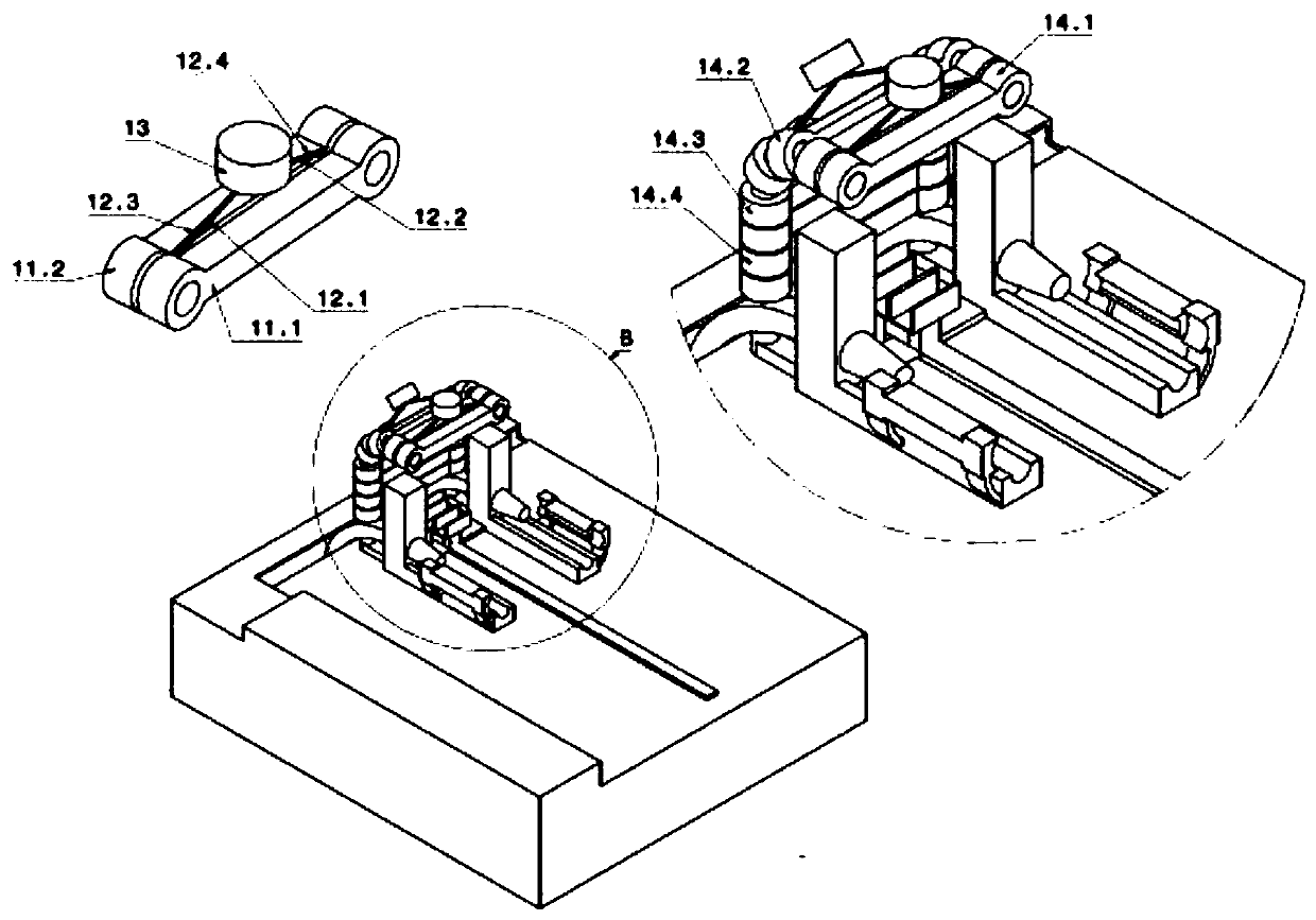 Space fabrication mechanism for towing sails of different sizes for space debris removal