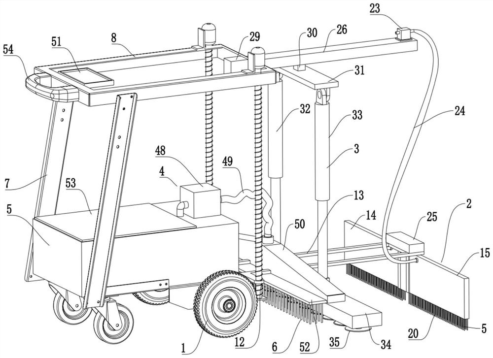 Weeding device for landscaping and using method of weeding device