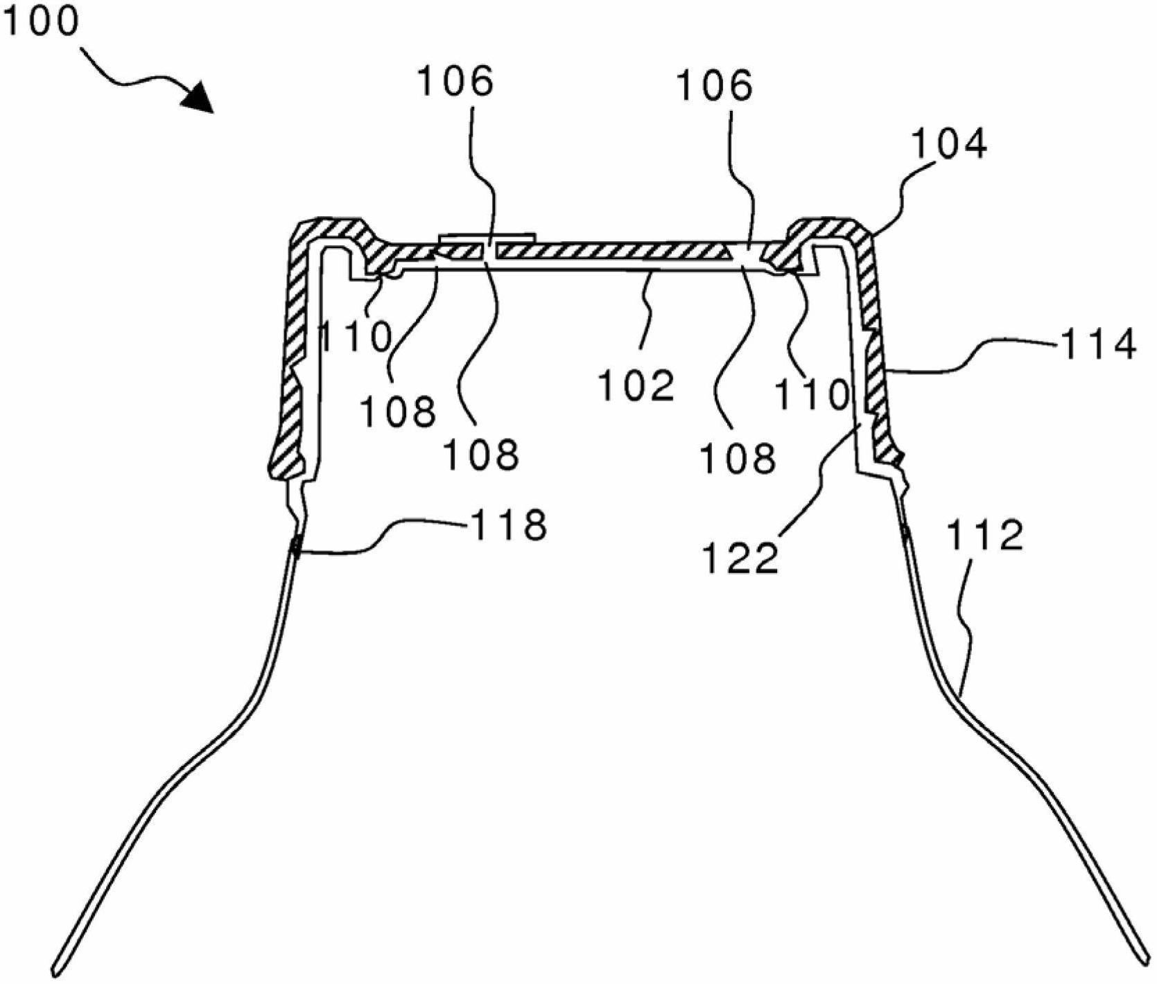 Opening device and method for manufacturing the same, and a packaging container provided with said opening device