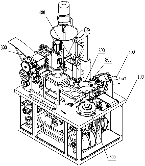 A compact filling food forming machine