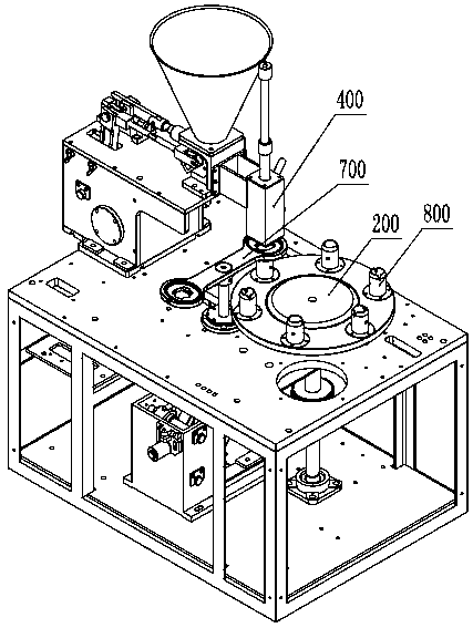 A compact filling food forming machine
