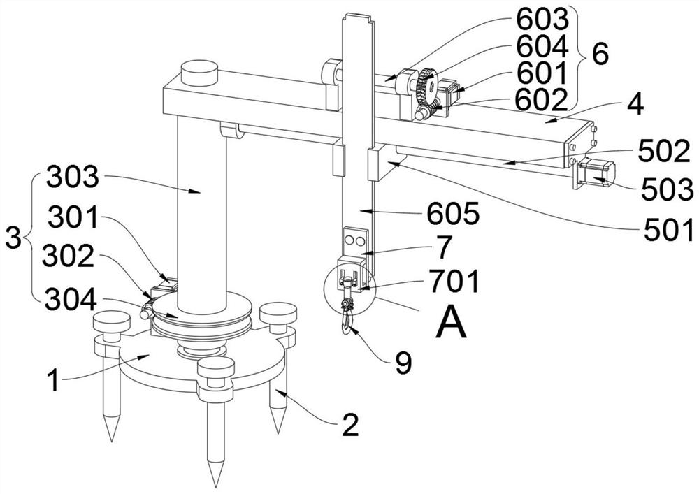 Mechanically-lifting transfer device for engineering machinery