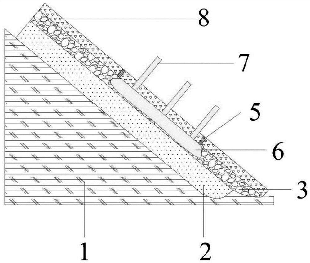 Channel plate underwater grouting stabilizing and lifting method