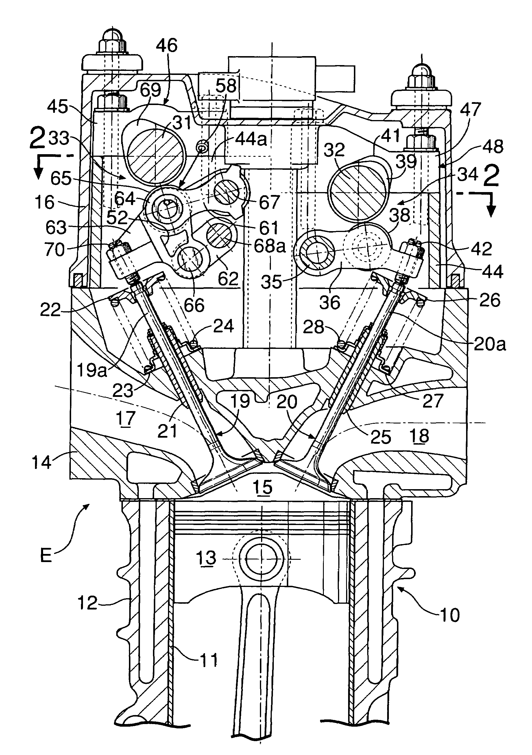 Engine valve operating system