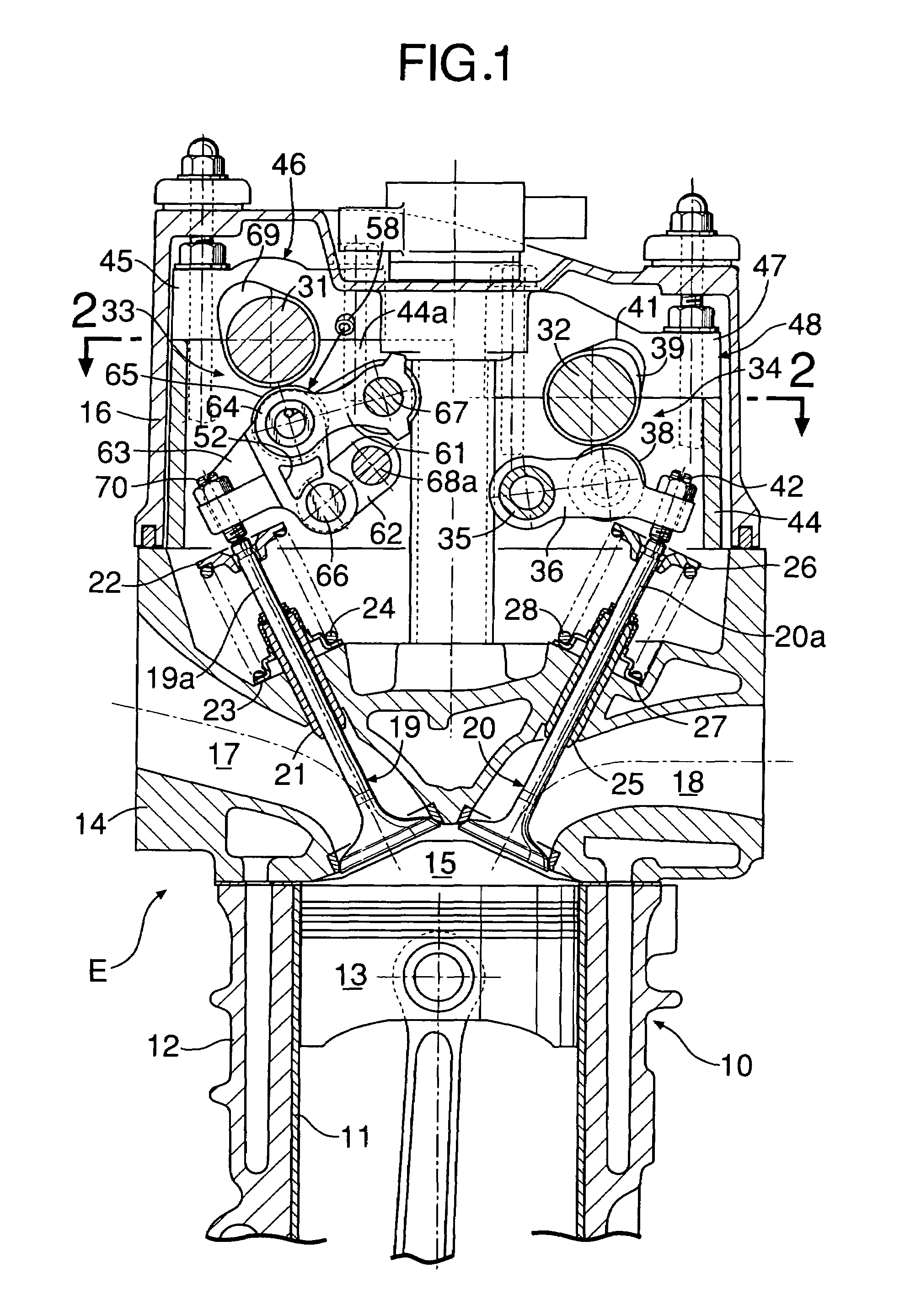 Engine valve operating system