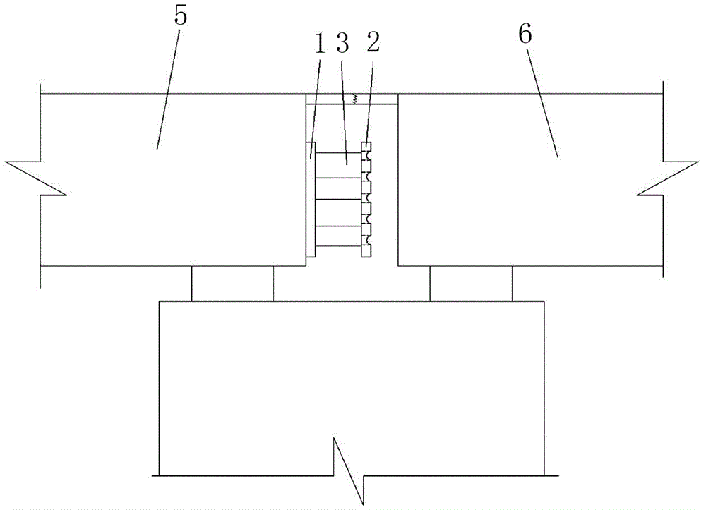 A bridge damping and buffering structure and its manufacturing method