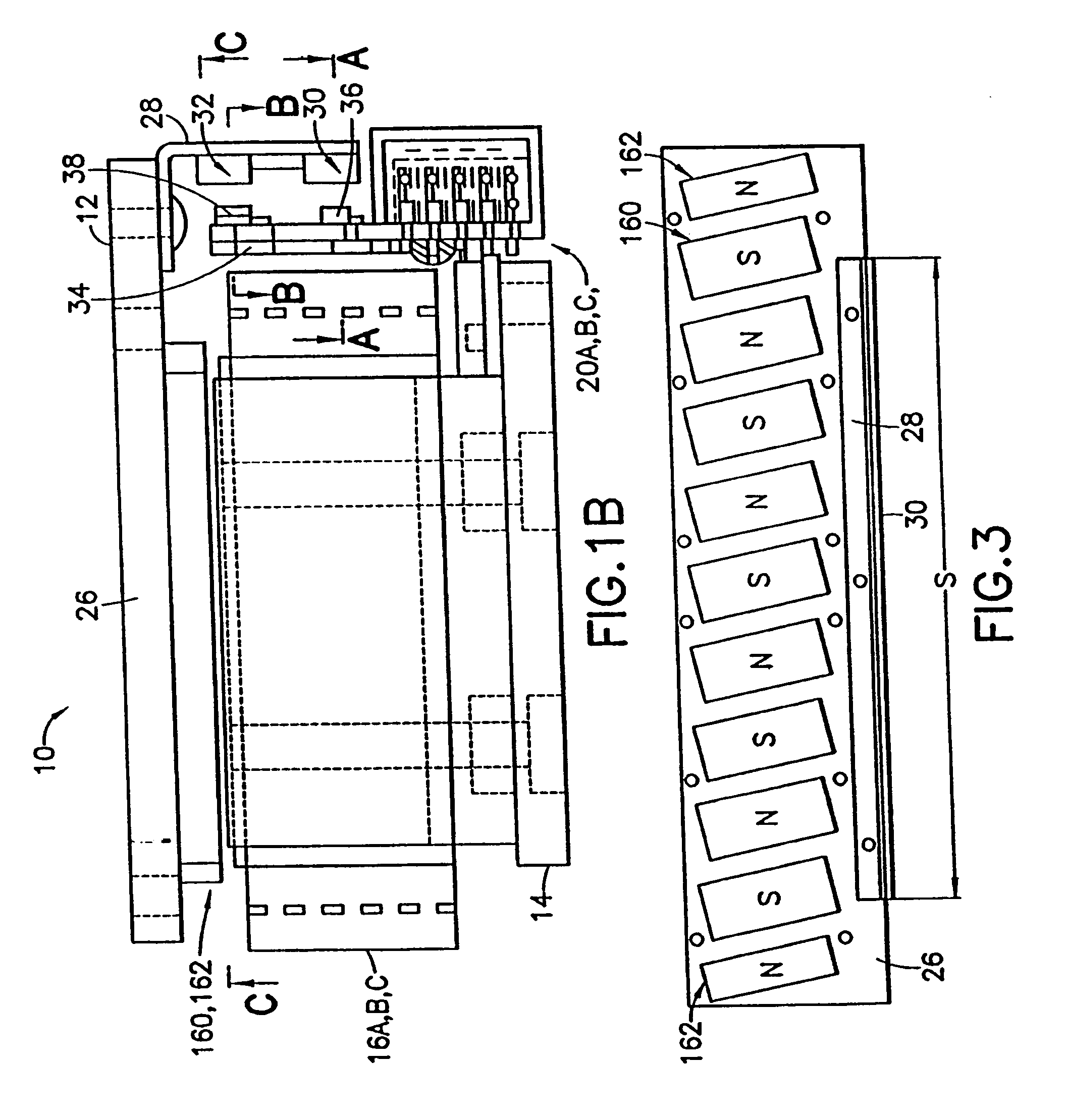 Path module for a linear motor, modular linear motor system and method to control same