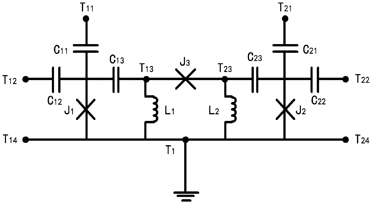 Extensible superconducting quantum bit structure