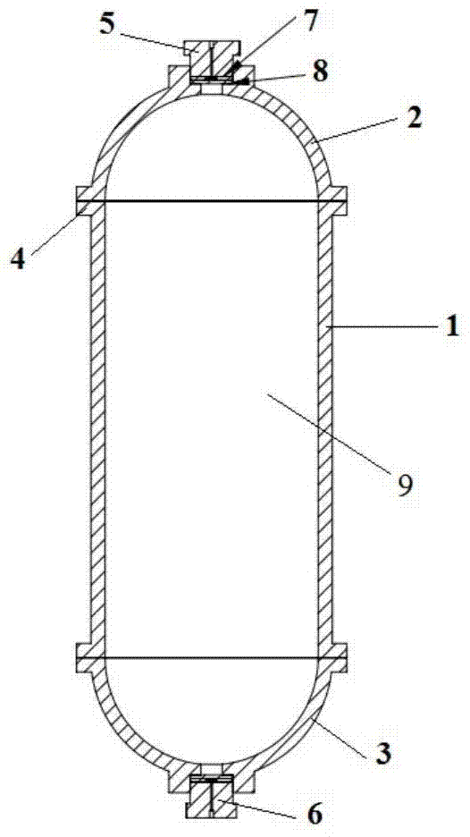 A high and medium pressure chromatographic column with shrinkage and smooth connection at both ends