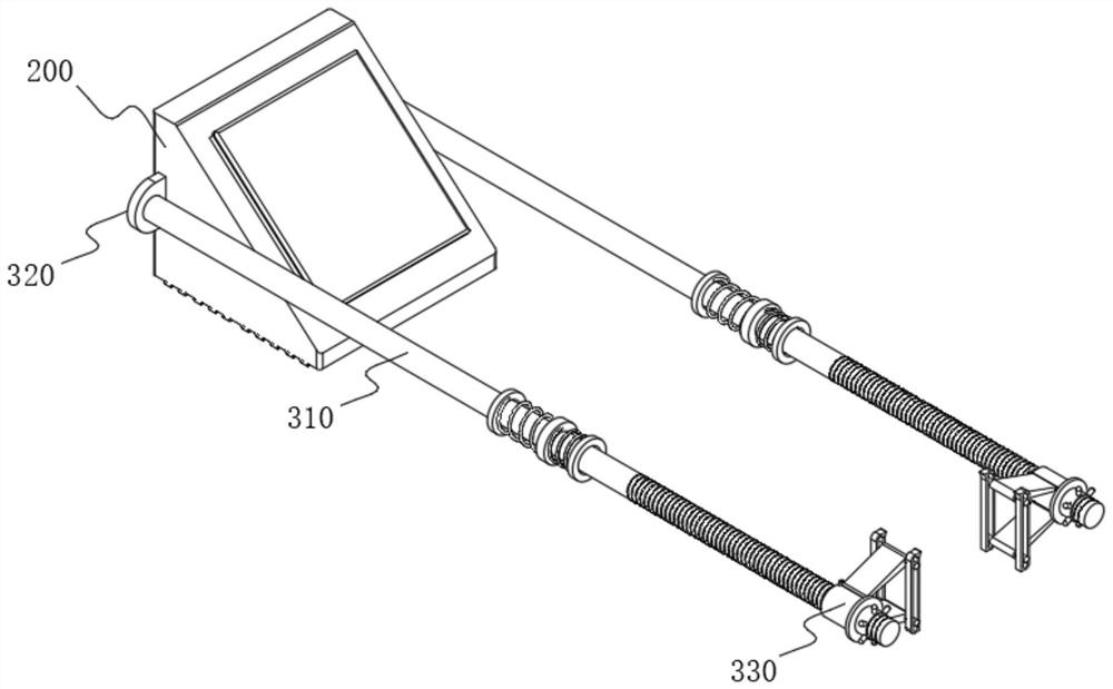 A clamping assembly type new energy vehicle fixing device