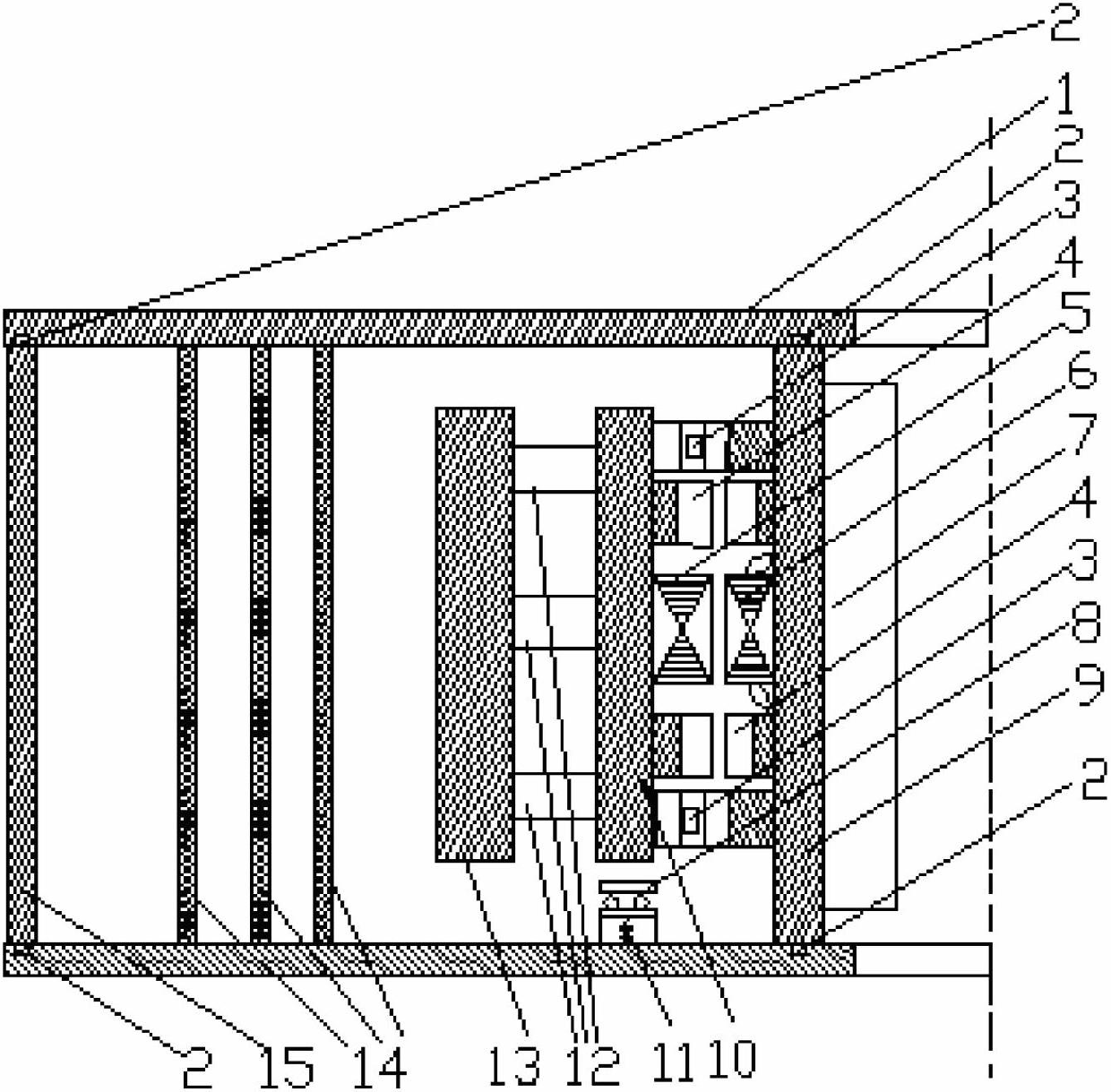 High-capacity and high-efficiency magnetic suspension flywheel energy storage device