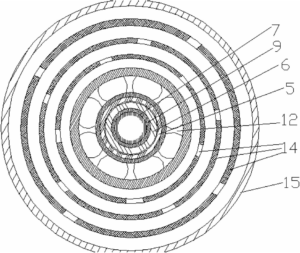 High-capacity and high-efficiency magnetic suspension flywheel energy storage device