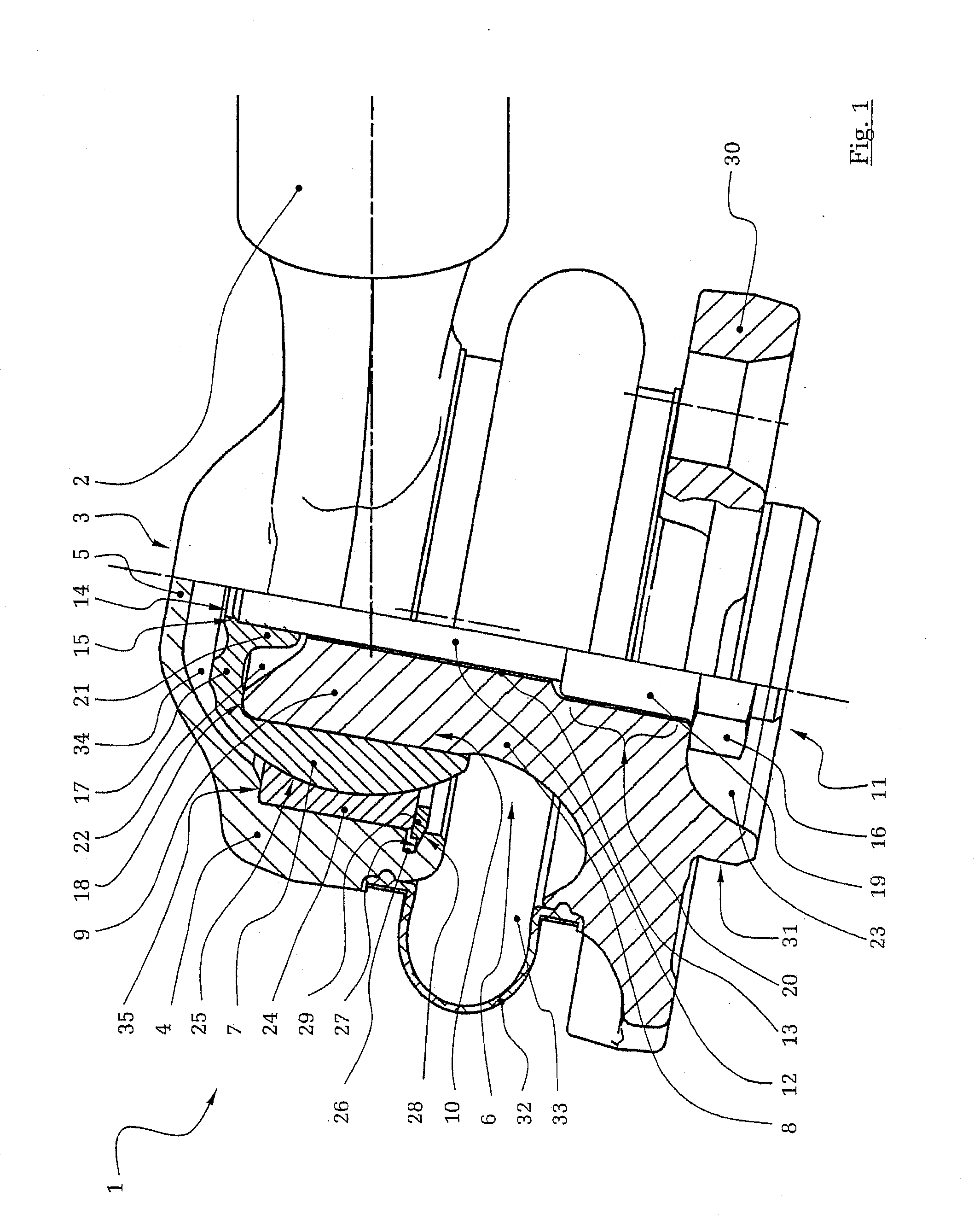 Central joint for a steering triangle of moto vehicles