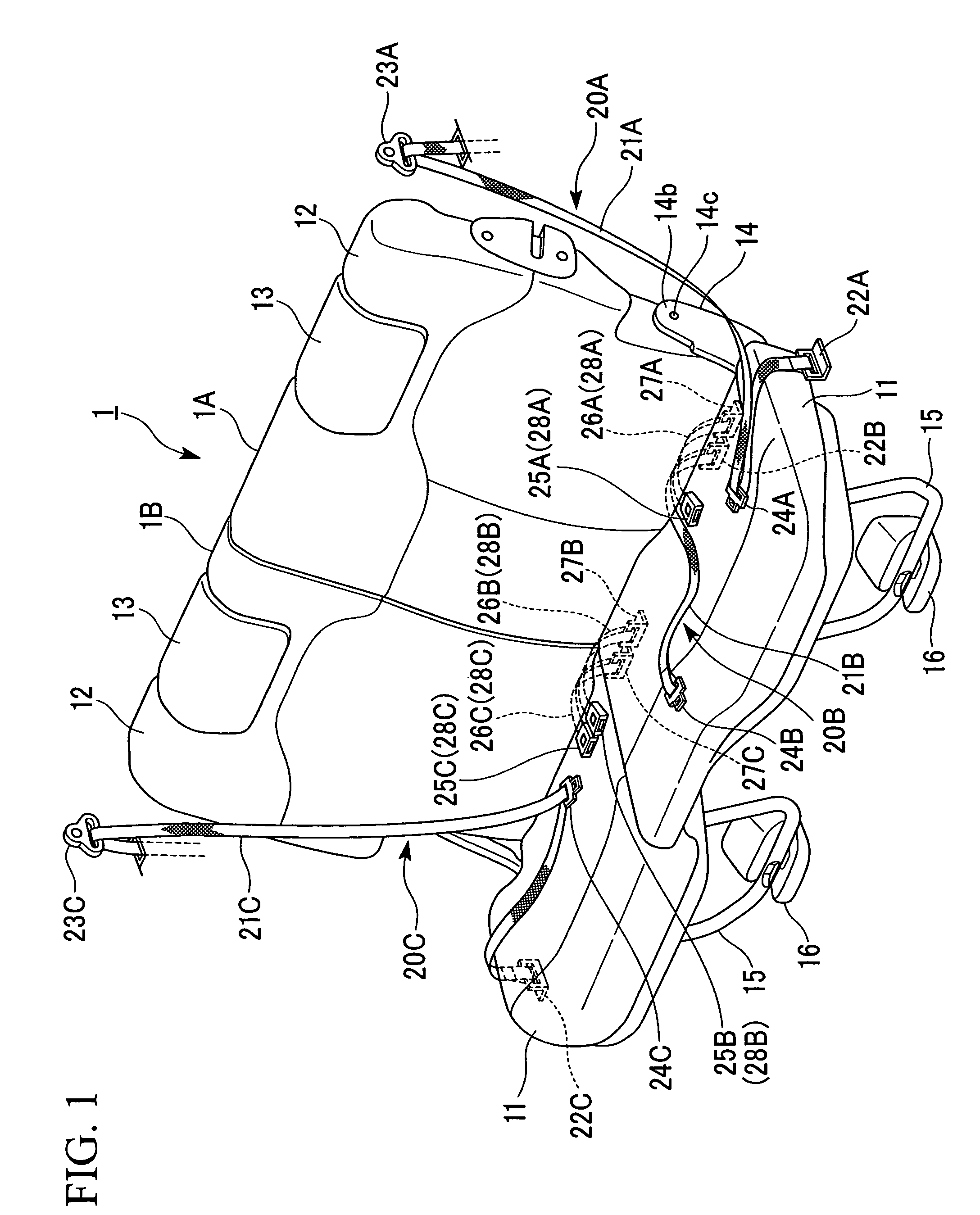 Vehicle seat having buckle holding structure