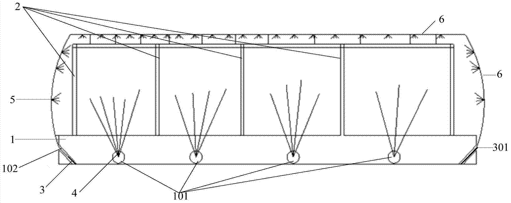 Automatic sprinkler maintenance system for prefabricated T-beams