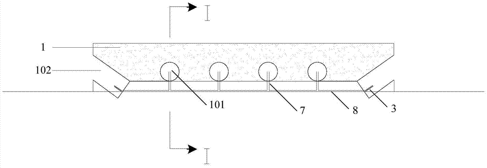 Automatic sprinkler maintenance system for prefabricated T-beams