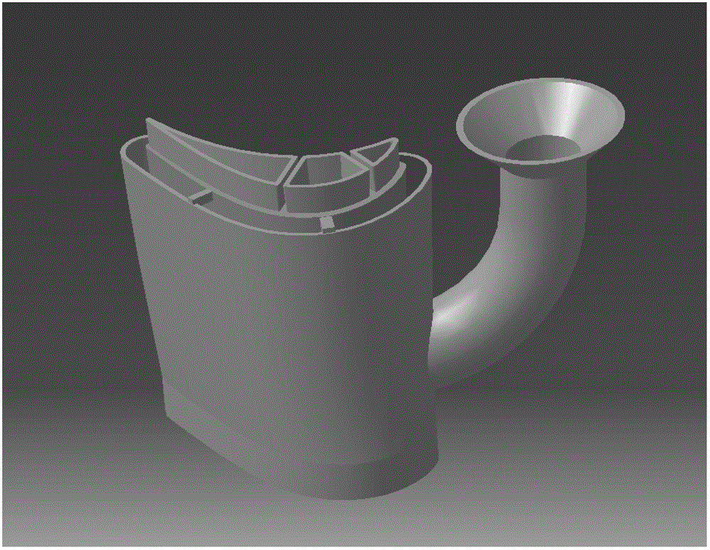 Method for customizing core and shell of integrated ceramic mold of hollow turbine blade