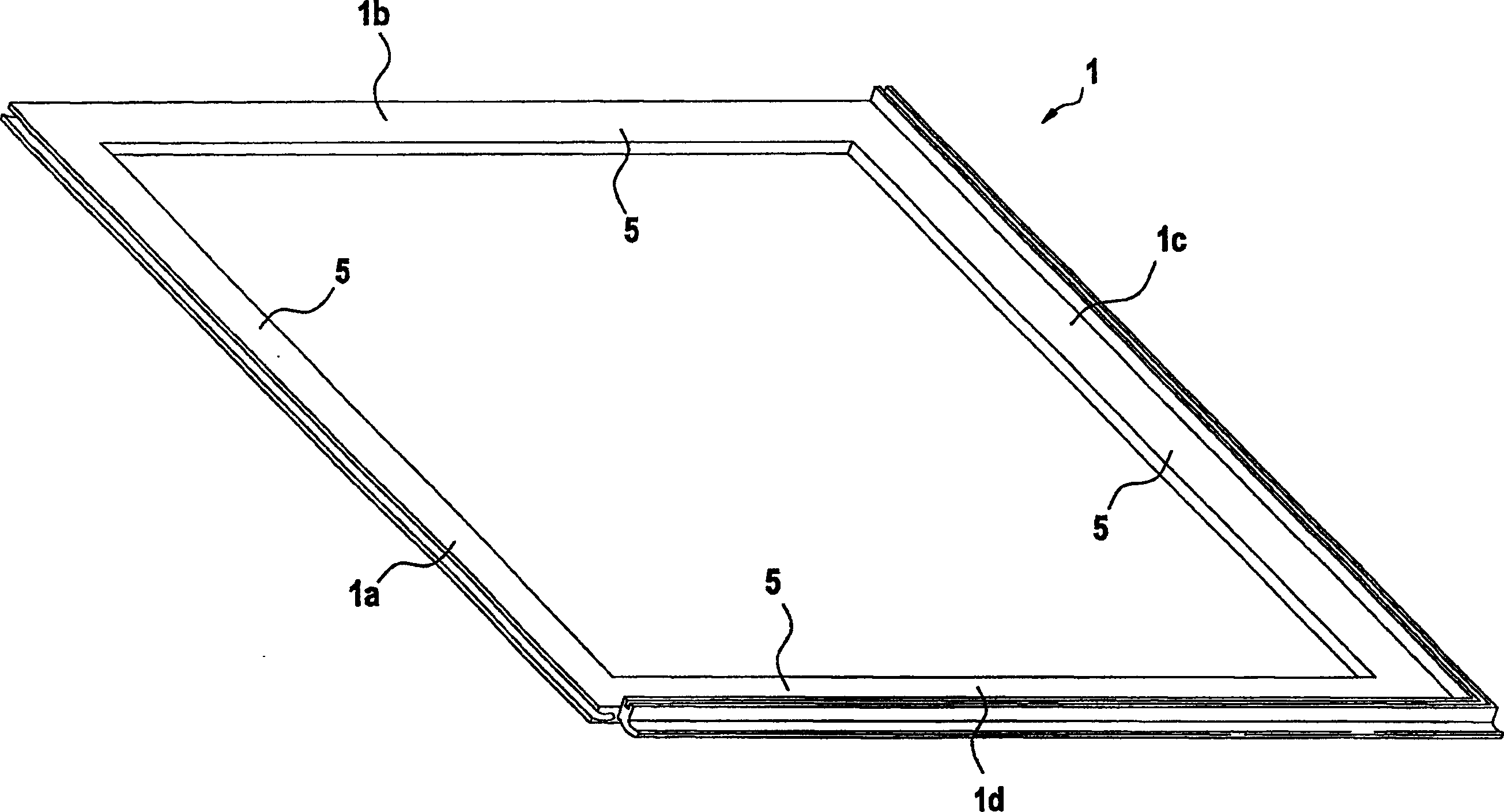 Laying system for floor tiles