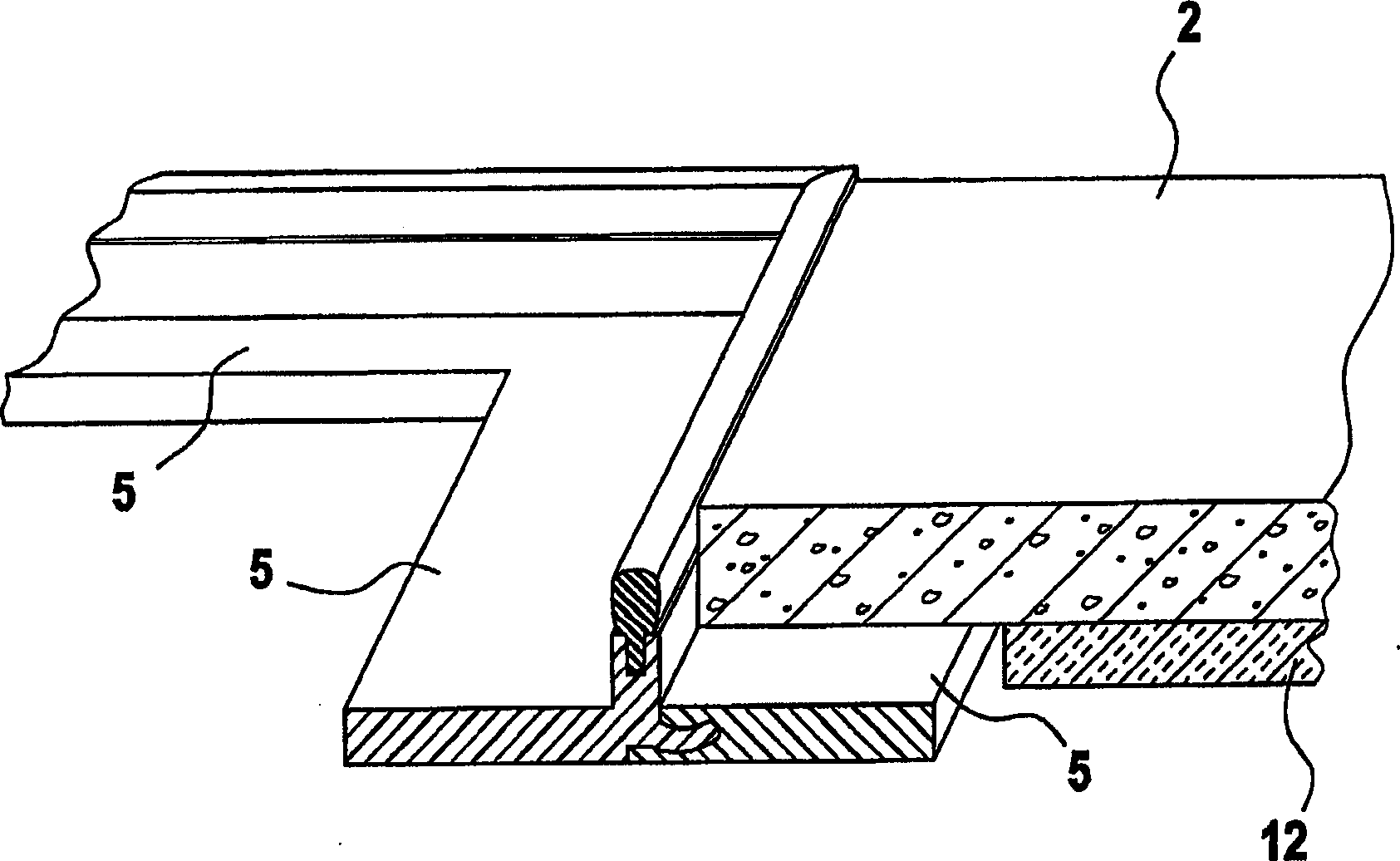 Laying system for floor tiles