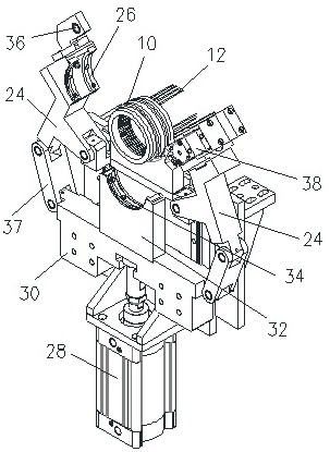 A motor stator performance testing machine