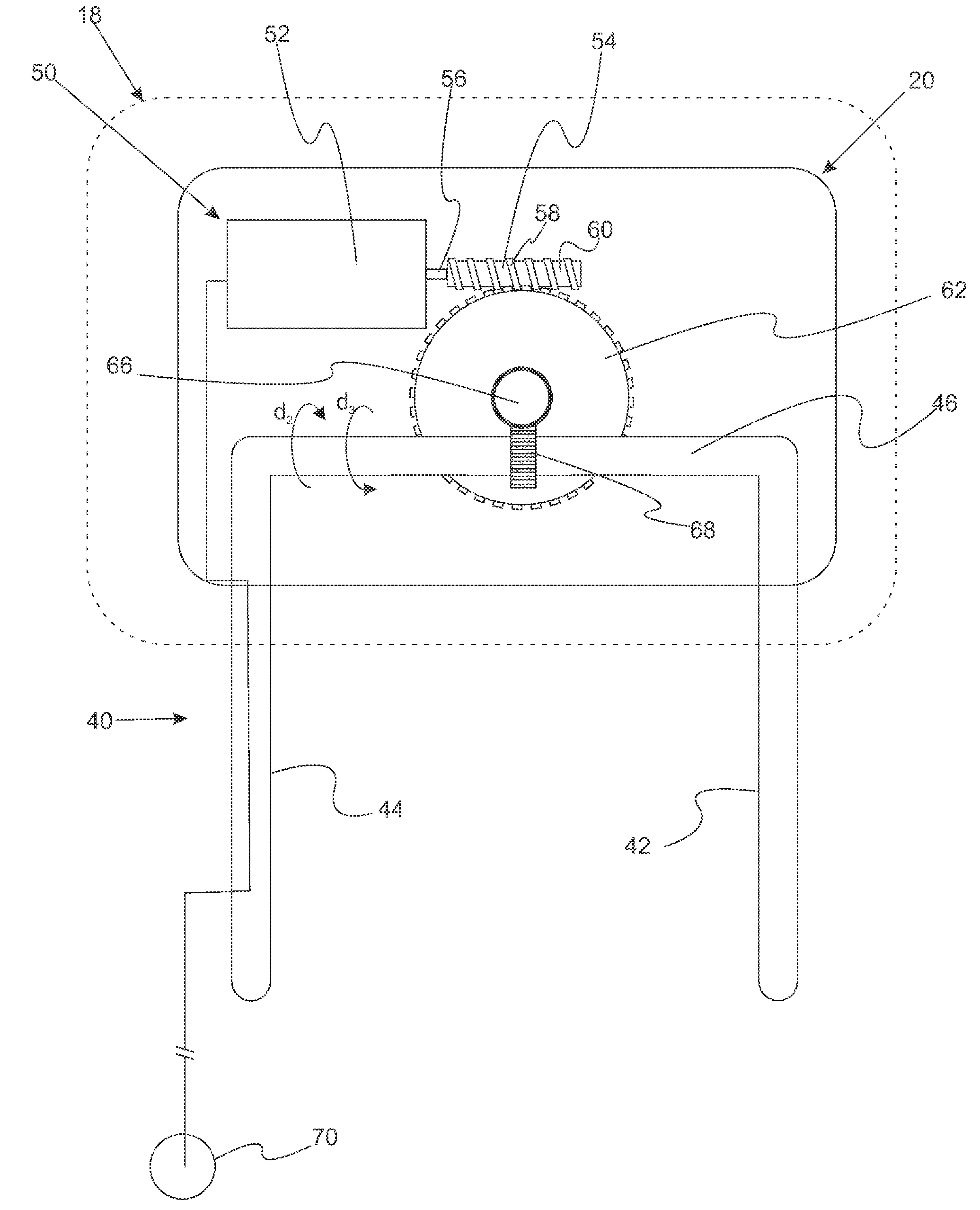 Power return folding head restraint