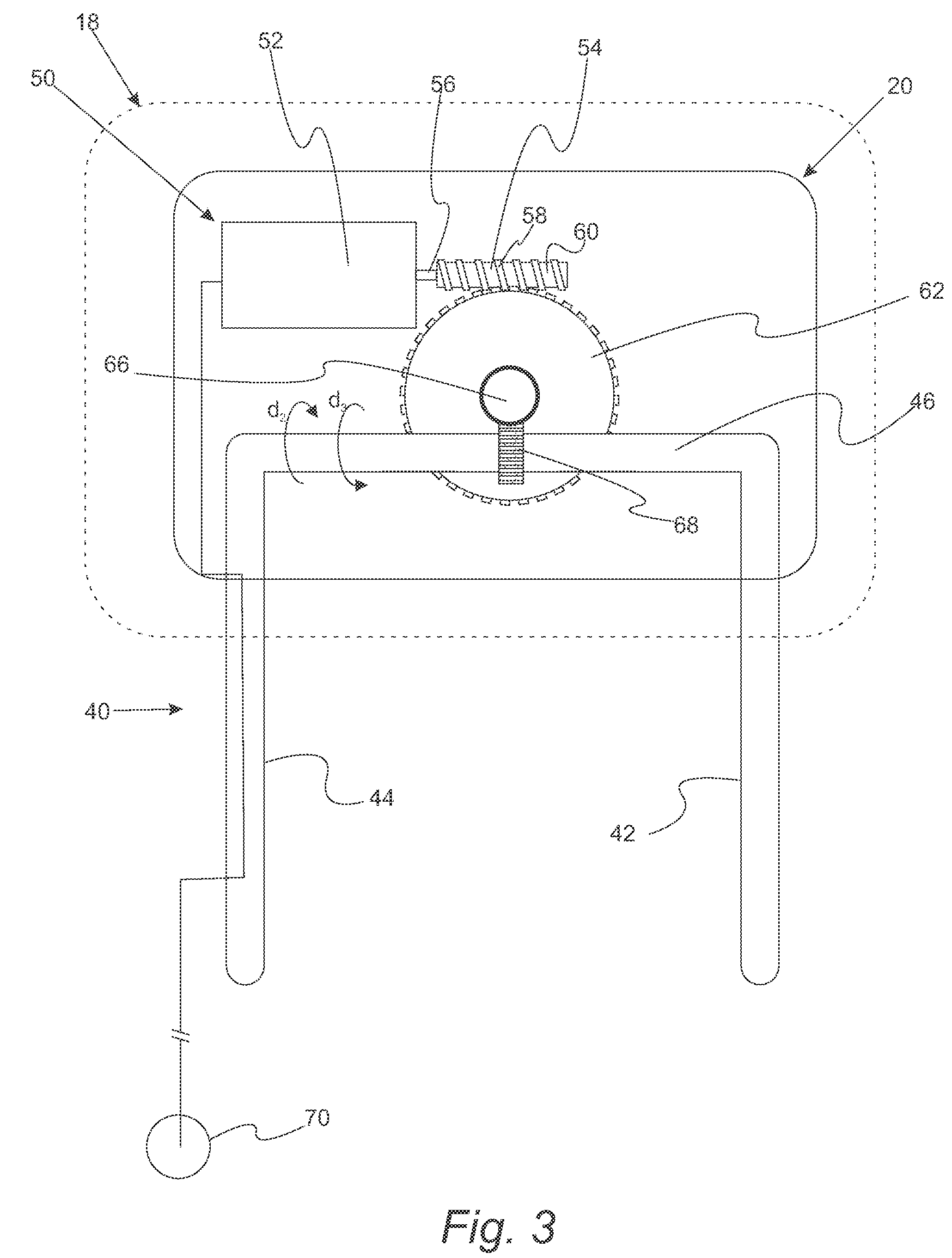 Power return folding head restraint