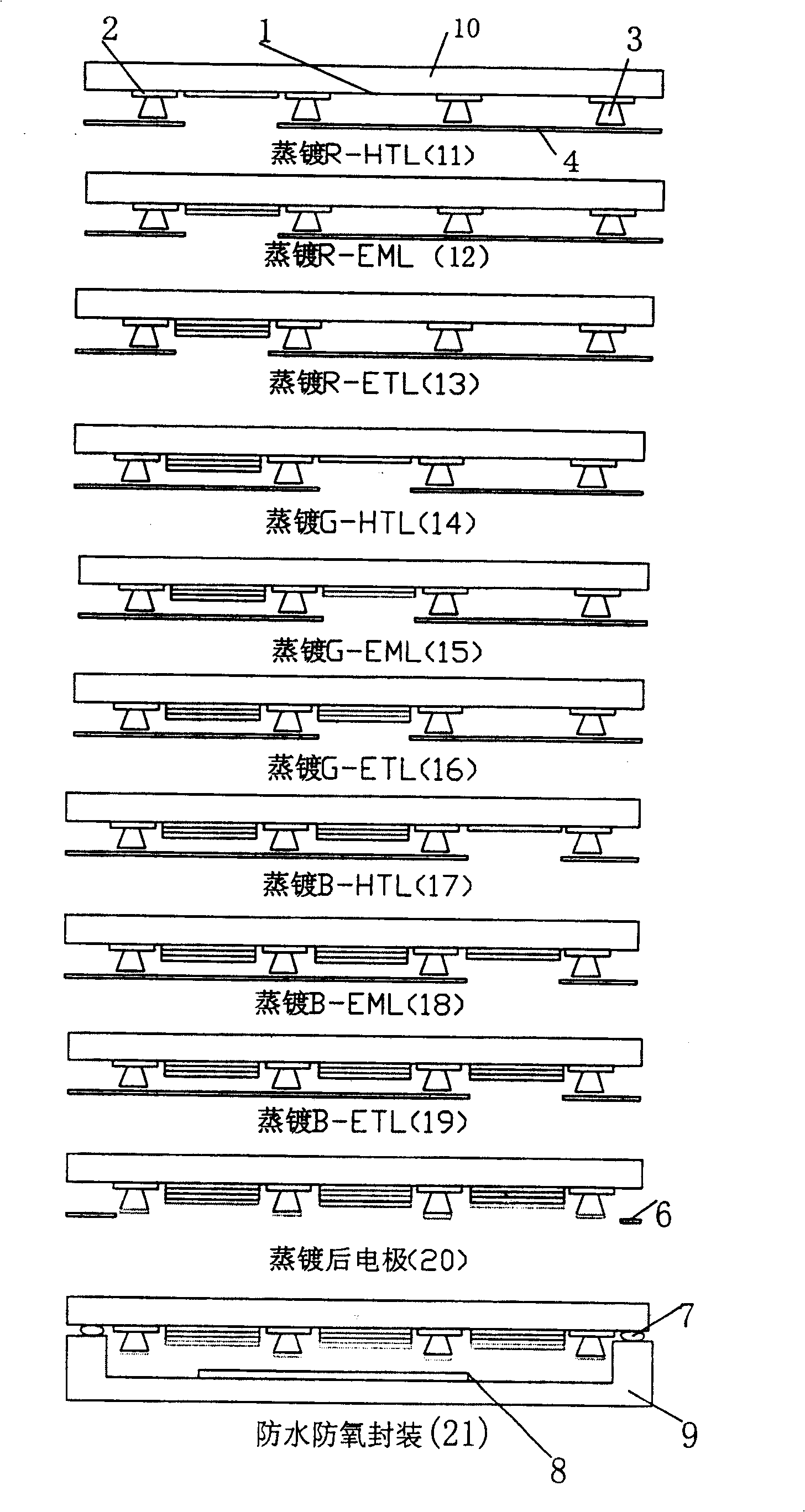 Organic light emitting diode and its producing method