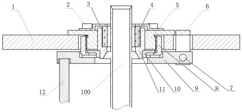 Locking device for core component of gravimeter