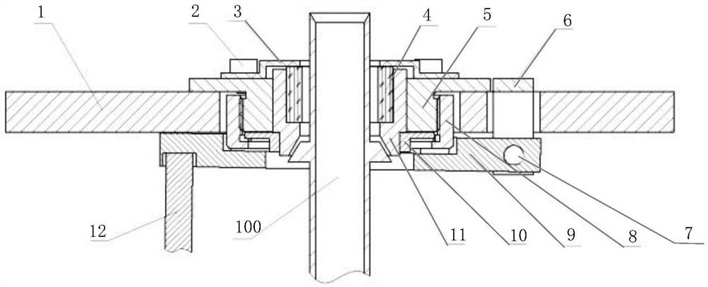 Locking device for core component of gravimeter