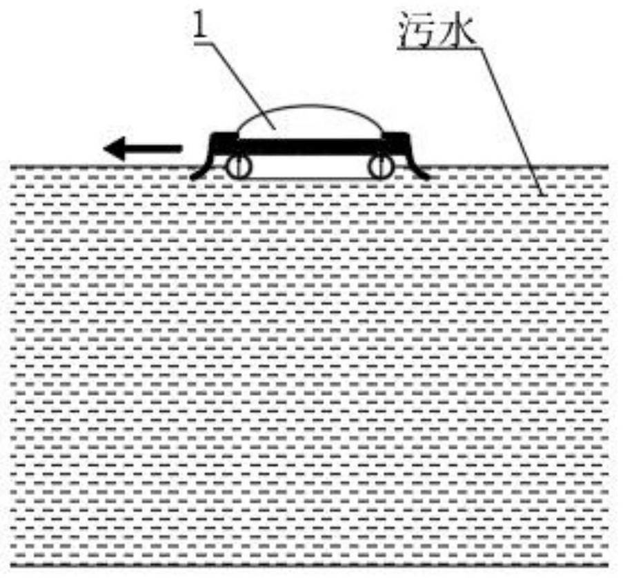 Hot floating type water surface oil stain adsorption floating disc