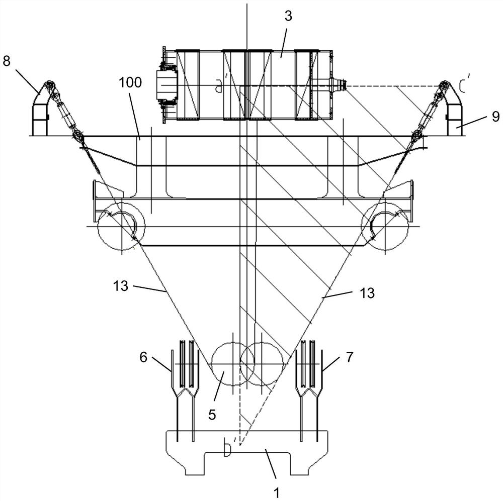 Double-drum anti-swing portal frame trolley system