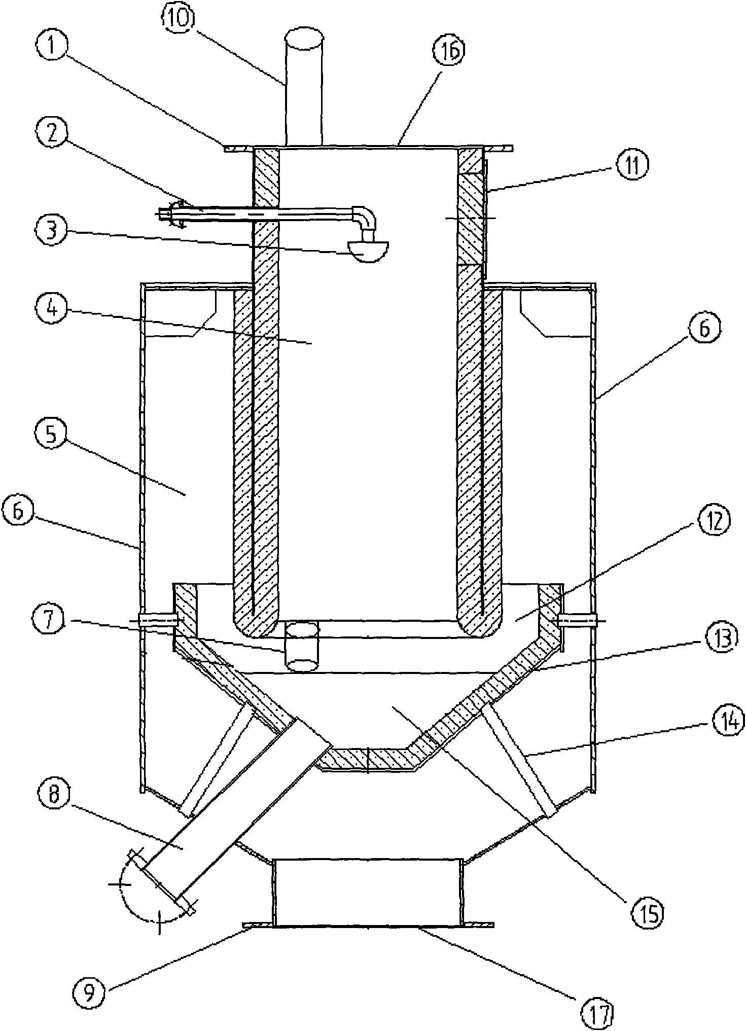 Novel spray type desulphurization dust removal boiler