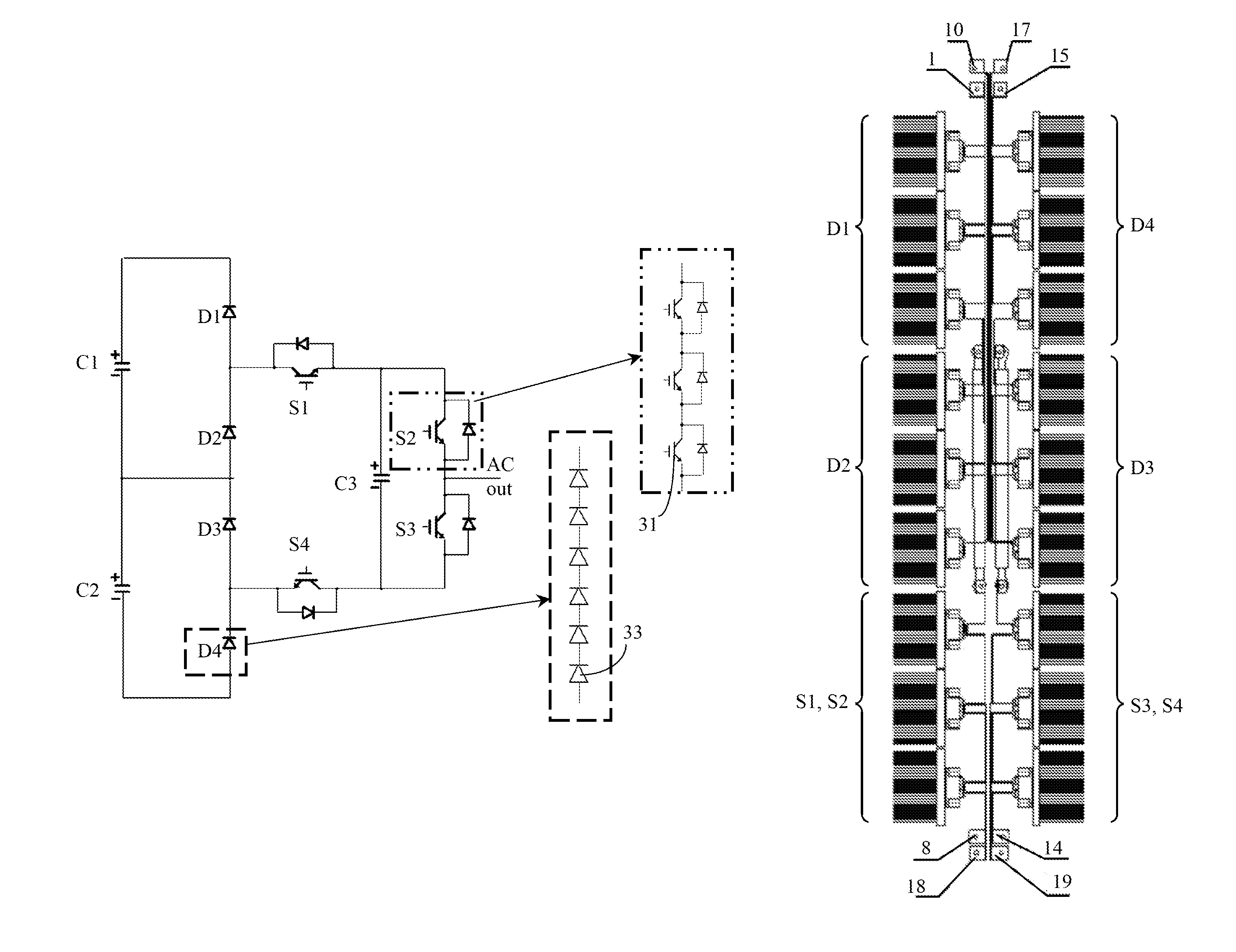 Five-level rectifier