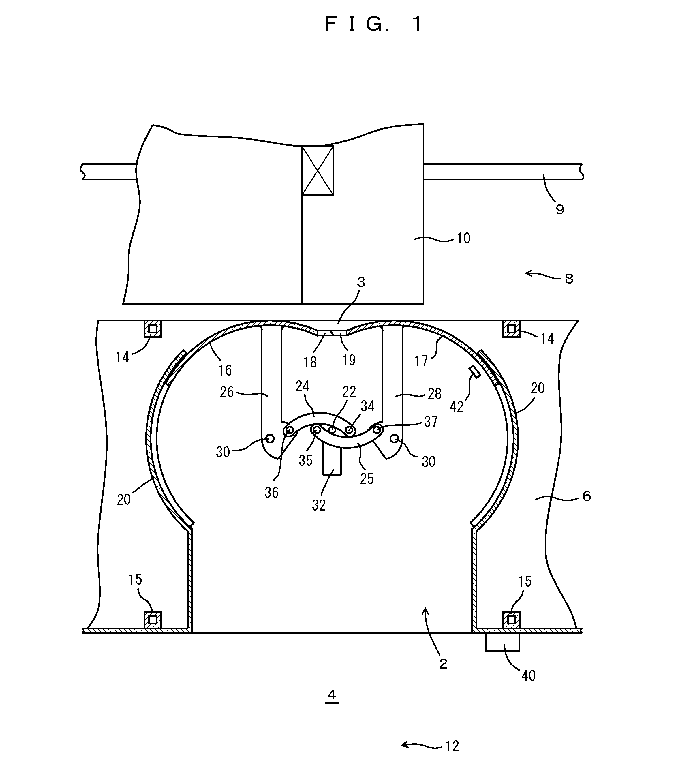 Mounting port and mounting port opening/closing method