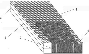 Preparation device and preparation method of bridge deck with in-situ detection function