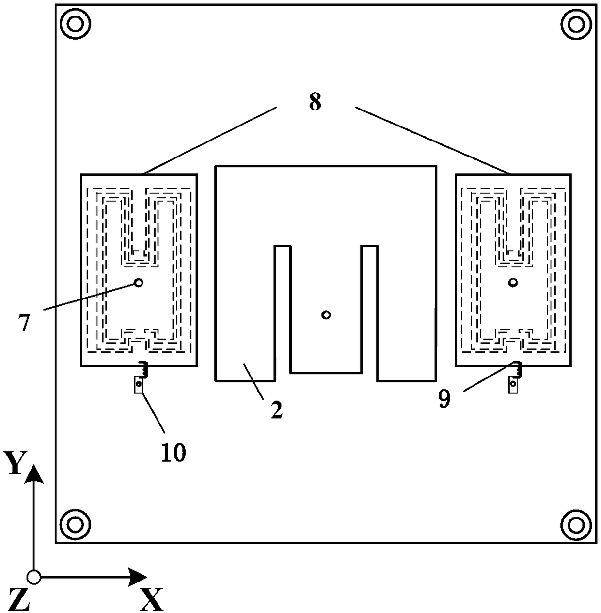 Small-size beam controllable patch antenna based on reconfigurable parasitic element