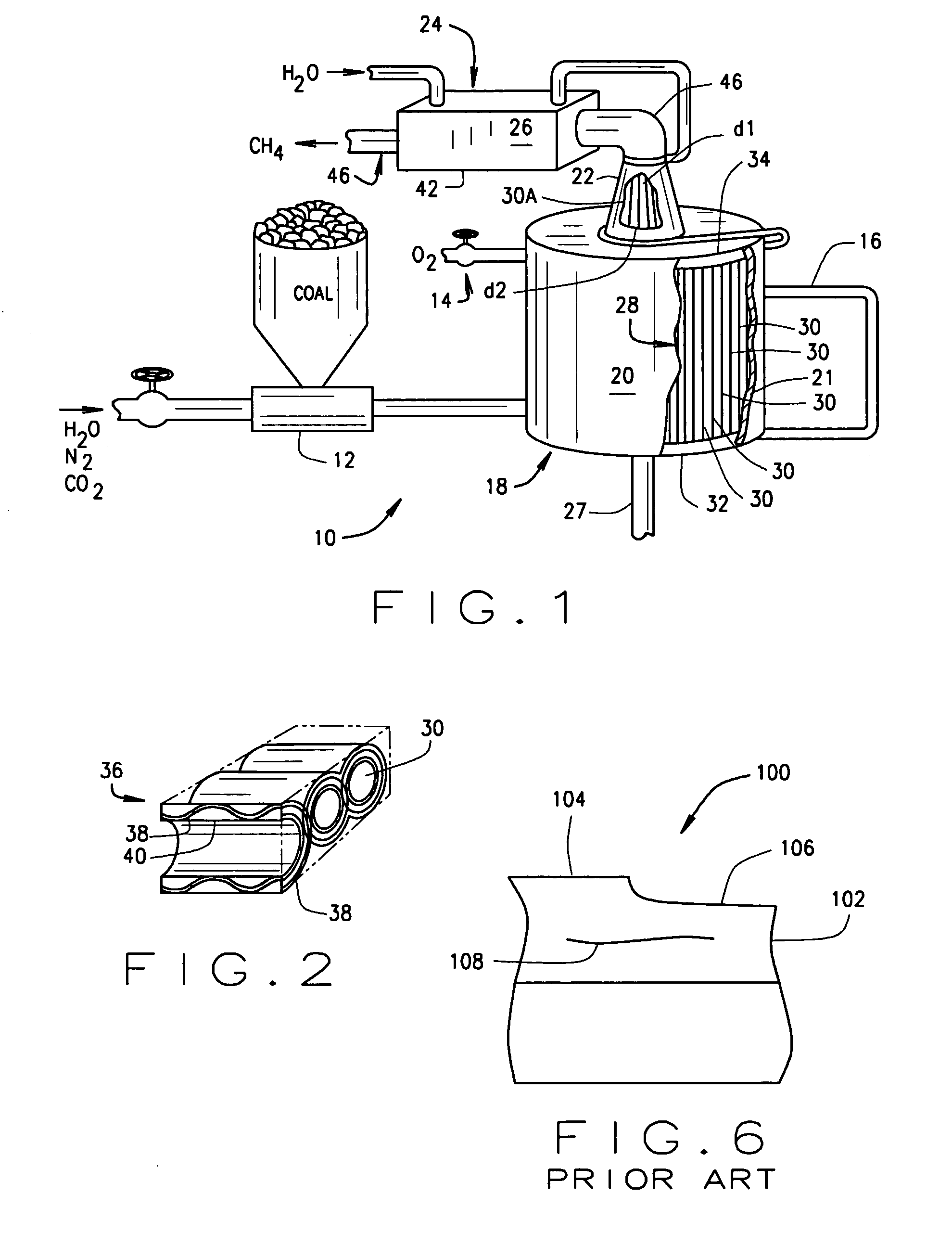 Regeneratively cooled synthesis gas generator