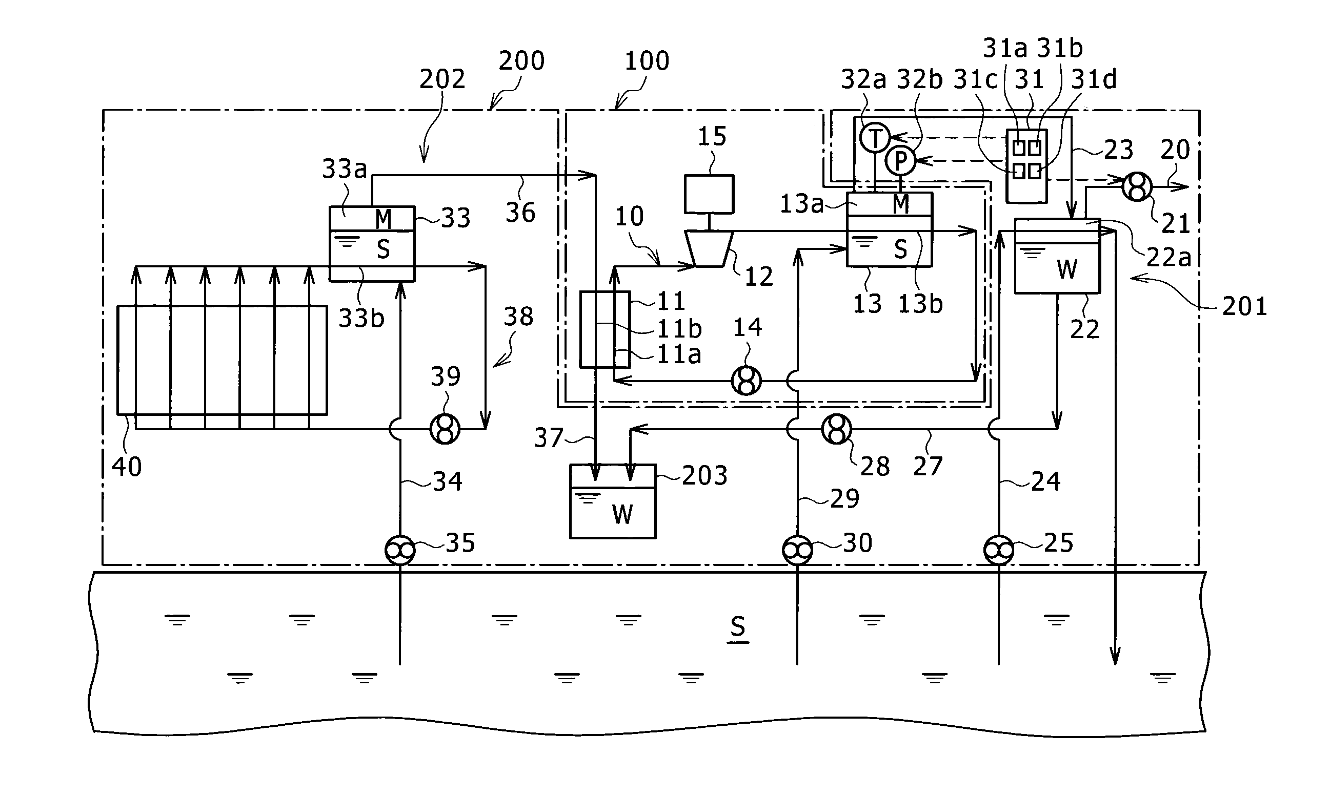 System combining power generation apparatus and desalination apparatus