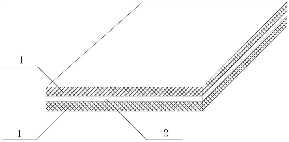 Elastic filter geotextile and preparation method thereof